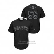 Camiseta Beisbol Hombre San Francisco Giants Andrew Suarez 2019 Players Weekend Replica Negro