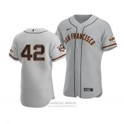 Camiseta Beisbol Hombre San Francisco Giants Jackie Robinson Day Autentico Gris