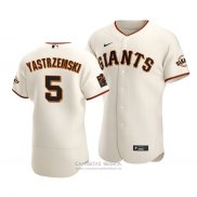 Camiseta Beisbol Hombre San Francisco Giants Mike Yastrzemski Autentico Primera Crema