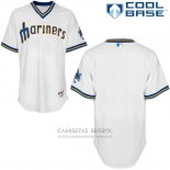 Camiseta Beisbol Hombre Seattle Mariners Blanco Cool Base