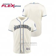 Camiseta Beisbol Hombre Seattle Mariners Hispanic Heritage Flex Base Crema