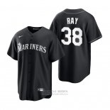 Camiseta Beisbol Hombre Seattle Mariners Robbie Ray Replica Negro