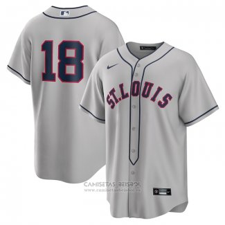 Camiseta Beisbol Hombre St. Louis Cardinals Paul Goldschmidt Flex Base Autentico Collezione Road Gris