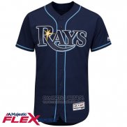 Camiseta Beisbol Hombre Tampa Bay Rays Blank Azul Flex Base Autentico Collection