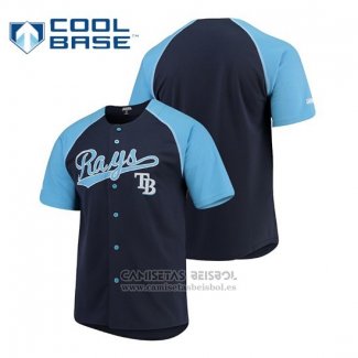 Camiseta Beisbol Hombre Tampa Bay Rays Personalizada Stitches Azul
