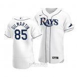 Camiseta Beisbol Hombre Tampa Bay Rays Sean Gilmartin Autentico Primera 2020 Blanco