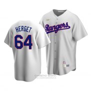 Camiseta Beisbol Hombre Texas Rangers Jimmy Herget Cooperstown Collection Primera Blanco