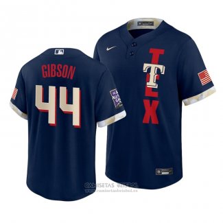 Camiseta Beisbol Hombre Texas Rangers Kyle Gibson 2021 All Star Replica Azul