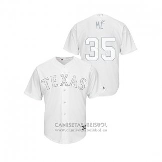 Camiseta Beisbol Hombre Texas Rangers Lance Lynn 2019 Players Weekend Replica Blanco