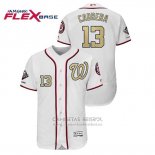 Camiseta Beisbol Hombre Washington Nationals Asdrubal Cabrera 2019 Gold Program Flex Base Blanco
