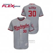Camiseta Beisbol Hombre Washington Nationals Koda Glover Autentico Flex Base Gris