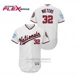 Camiseta Beisbol Hombre Washington Nationals Matt Wieters 2019 Entrenamiento de Primavera Flex Base Blanco