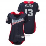 Camiseta Beisbol Mujer All Star Manny Machado 2018 Home Run Derby American League Azul