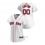 Camiseta Beisbol Mujer Boston Red Sox Personalizada 2020 Replica Primera Blanco