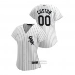 Camiseta Beisbol Mujer Chicago White Sox Personalizada 2020 Replica Primera Blanco