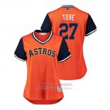 Camiseta Beisbol Mujer Houston Astros Jose Altuve 2018 LLWS Players Weekend Tuve Orange