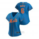 Camiseta Beisbol Mujer New York Mets Jeff Mcneil 2020 Replica Alterno Azul