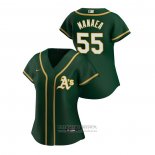 Camiseta Beisbol Mujer Oakland Athletics Sean Manaea 2020 Replica Alterno Verde