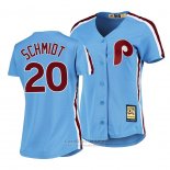 Camiseta Beisbol Mujer Philadelphia Phillies Mike Schmidt Cooperstown Collection Road Azul