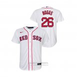 Camiseta Beisbol Nino Boston Red Sox Wade Boggs Replica Primera Blanco