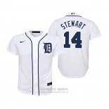 Camiseta Beisbol Nino Detroit Tigers Christin Stewart Replica Primera Blanco