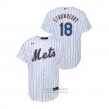 Camiseta Beisbol Nino New York Mets Darryl Strawberry Replica Primera Blanco