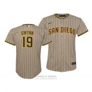 Camiseta Beisbol Nino San Diego Padres Tony Gwynn Replica Cool Base Marron