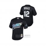 Camiseta Beisbol Nino Tampa Bay Rays Wade Boggs Cooperstown Collection Mesh Batting Practice Negro