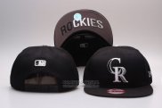 Gorra Colorado Rockies Snapbacks Negro