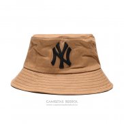 Sombrero Pescador New York Yankees Caqui