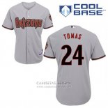 Camiseta Beisbol Hombre Arizona Diamondbacks 24 Yasmany Tomas Gris Cool Base