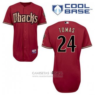 Camiseta Beisbol Hombre Arizona Diamondbacks 24 Yasmany Tomas Rojo Alterno Cool Base