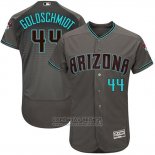 Camiseta Beisbol Hombre Arizona Diamondbacks 44 Paul Goldschmidt Gris Turquoise 2017 Flex Base