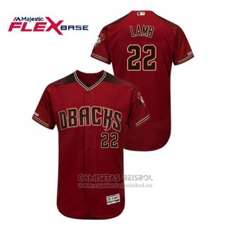 Camiseta Beisbol Hombre Arizona Diamondbacks Jake Lamb Autentico Flex Base Rojo