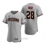 Camiseta Beisbol Hombre Arizona Diamondbacks Seth Beer Autentico Road Gris