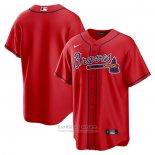Camiseta Beisbol Hombre Atlanta Braves Alterno Replica Rojo