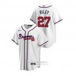 Camiseta Beisbol Hombre Atlanta Braves Austin Riley 2020 Replica Primera Blanco