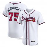 Camiseta Beisbol Hombre Atlanta Braves Daysbel Hernandez Primera Elite Blanco