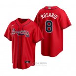 Camiseta Beisbol Hombre Atlanta Braves Eddie Rosario Replica Alterno Rojo