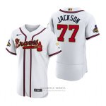 Camiseta Beisbol Hombre Atlanta Braves Luke Jackson 2022 Gold Program Autentico Blanco Camiseta Beisbol Hombre Atlanta Braves Luke Jackson 2022 Gold Program Autentico Blanco