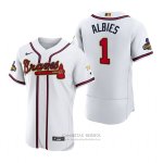 Camiseta Beisbol Hombre Atlanta Braves Ozzie Albies 2022 Gold Program Autentico Blanco Camiseta Beisbol Hombre Atlanta Braves Ozzie Albies 2022 Gold Program Autentico Blanco