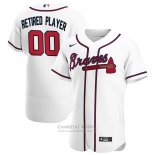 Camiseta Beisbol Hombre Atlanta Braves Primera Pick-A-Player Retired Roster Autentico Blanco