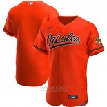 Camiseta Beisbol Hombre Baltimore Orioles Alterno Autentico Naranja