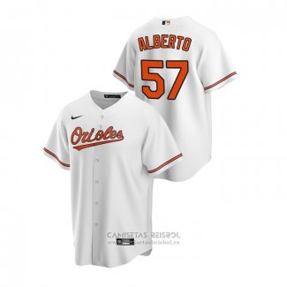 Camiseta Beisbol Hombre Baltimore Orioles Hanser Alberto Primera Replica Blanco