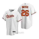 Camiseta Beisbol Hombre Baltimore Orioles Jorge Mateo Replica Primera Blanco