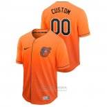 Camiseta Beisbol Hombre Baltimore Orioles Personalizada Fade Authentic Naranja