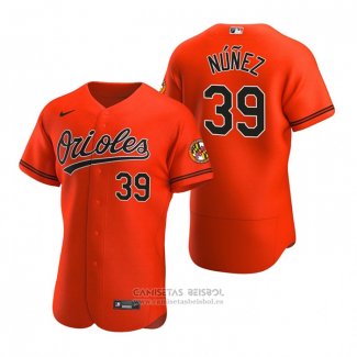 Camiseta Beisbol Hombre Baltimore Orioles Renato Nunez Autentico 2020 Alterno Naranja