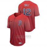 Camiseta Beisbol Hombre Boston Red Sox Brock Holt Fade Autentico Rojo