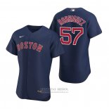 Camiseta Beisbol Hombre Boston Red Sox Eduardo Rodriguez Autentico Alterno 2020 Azul