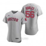 Camiseta Beisbol Hombre Boston Red Sox Hansel Robles Autentico Road Gris